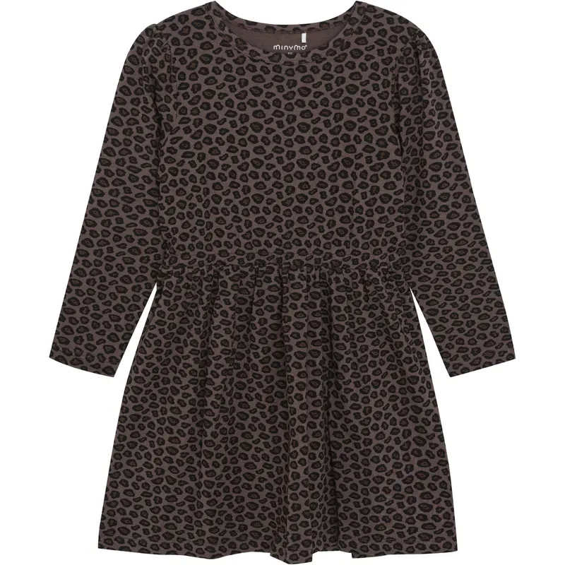 Minymo Chocolate Chip Kjole Ls Aop 1