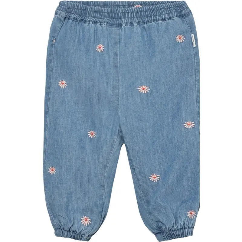 Minymo Faded Denim Bukser Emb. Chambray M/ Lining 1