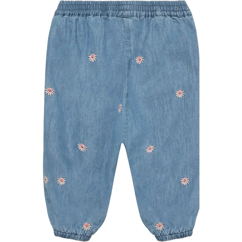 Minymo Faded Denim Bukser Emb. Chambray M/ Lining 2
