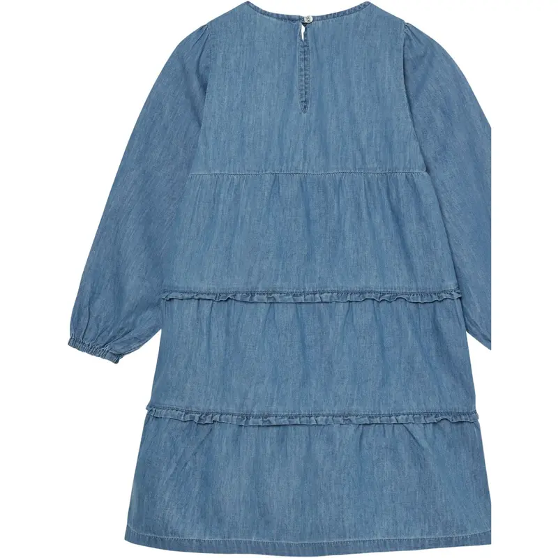 Minymo Faded Denim Kjole Ls Chambray 2