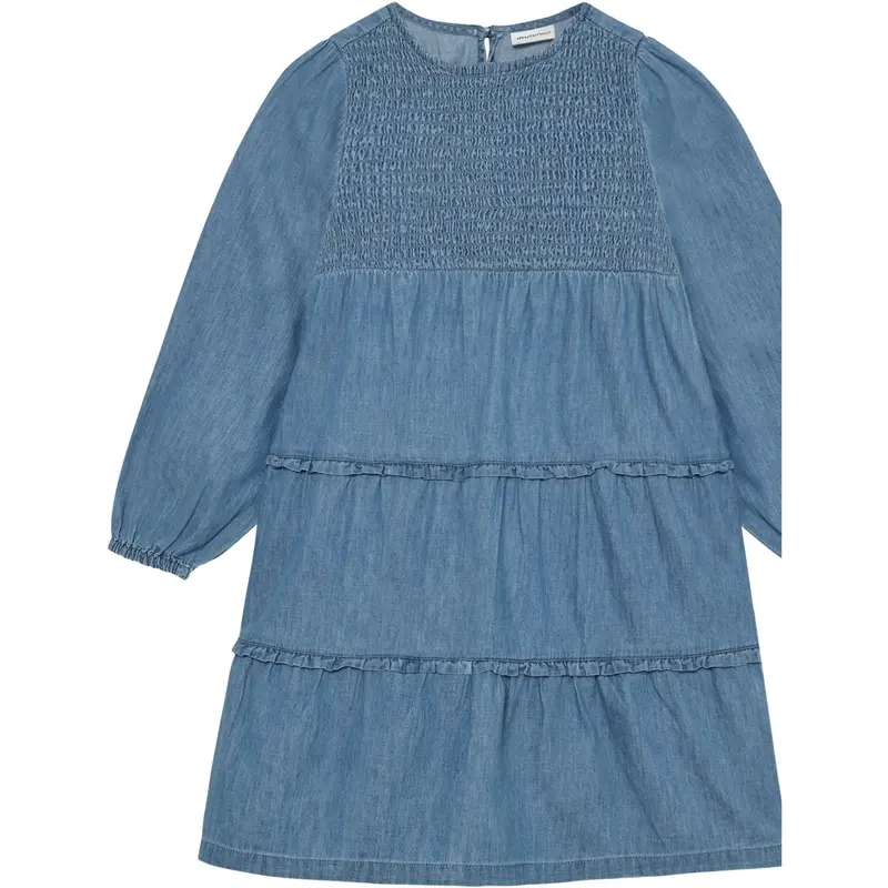 Minymo Faded Denim Kjole Ls Chambray 3