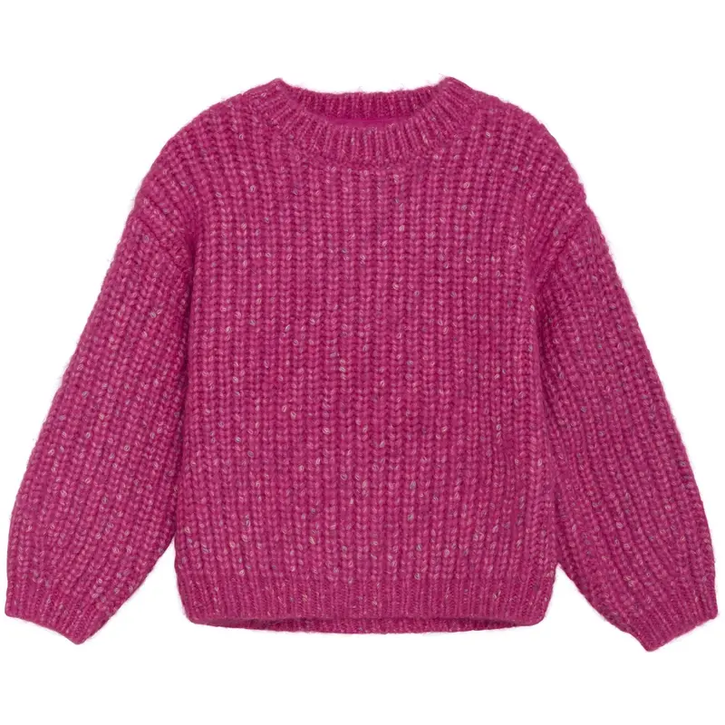 Minymo Fuchsia Fedora Pullover Strik 1