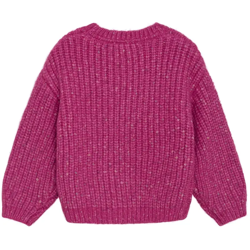 Minymo Fuchsia Fedora Pullover Strik 2