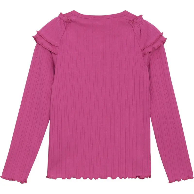 Minymo Fuchsia Fedora T-Shirt Ls Rib 2