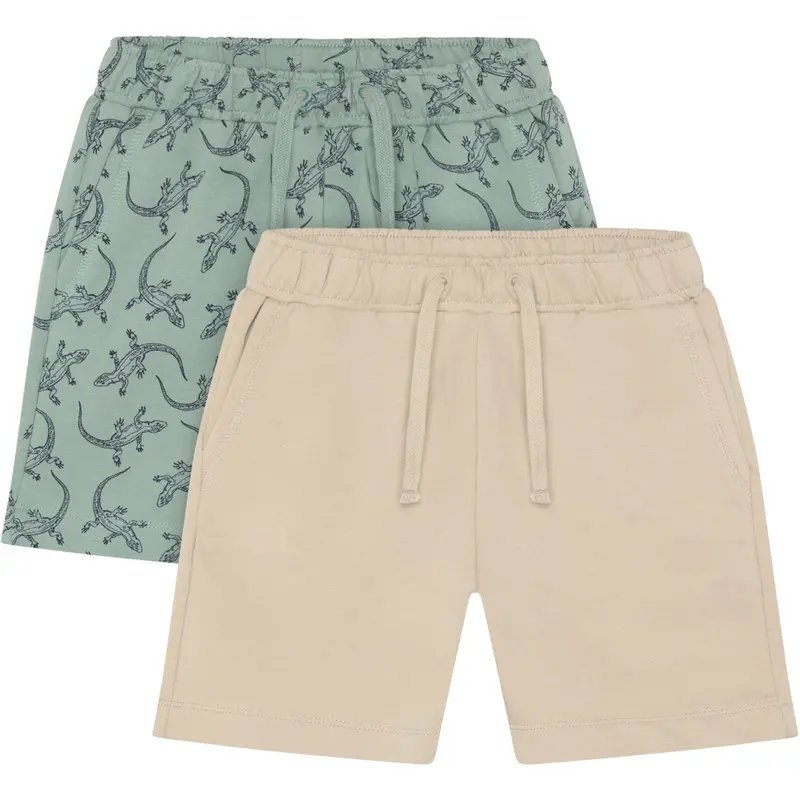Minymo Lily Pad Sweat Shorts 2-Pak 1