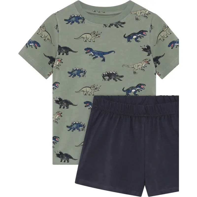 Minymo Lily Pad T-Shirt+Short Sæt Aop 1