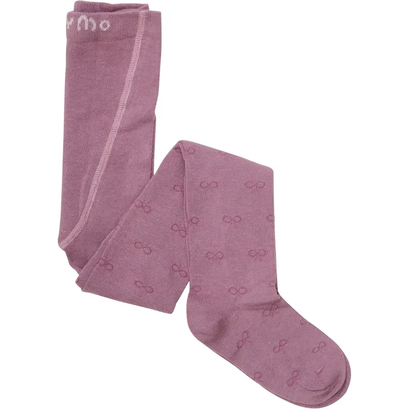Minymo Mauve Orchid 2-Pak Strømpebukser Med Mønster 2