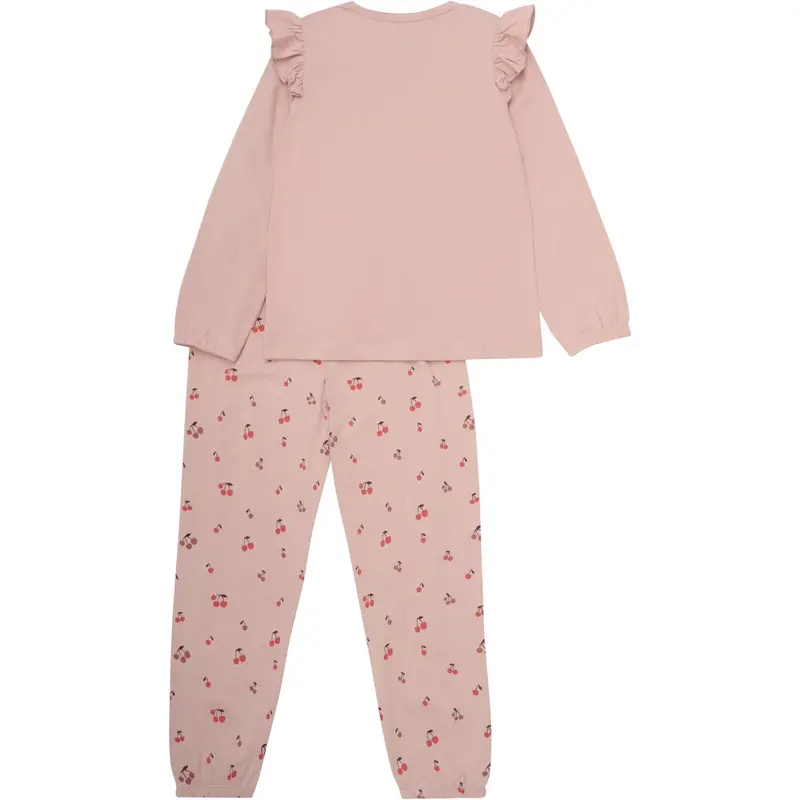 Minymo Misty Rose Pyjamas Ls Sæt Aop 2