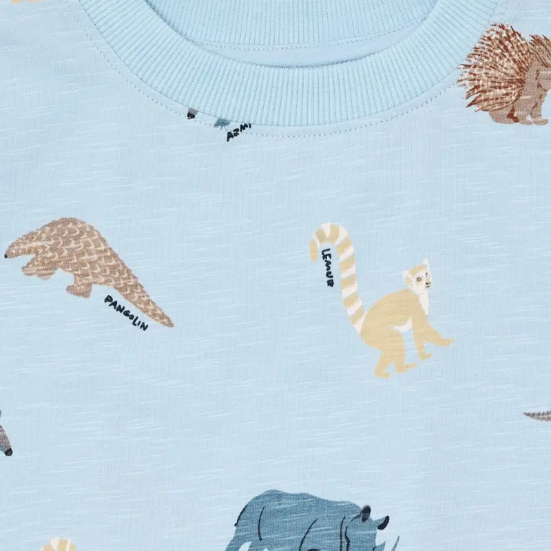 Minymo Niagara Mist T-Shirt Ss Aop 2