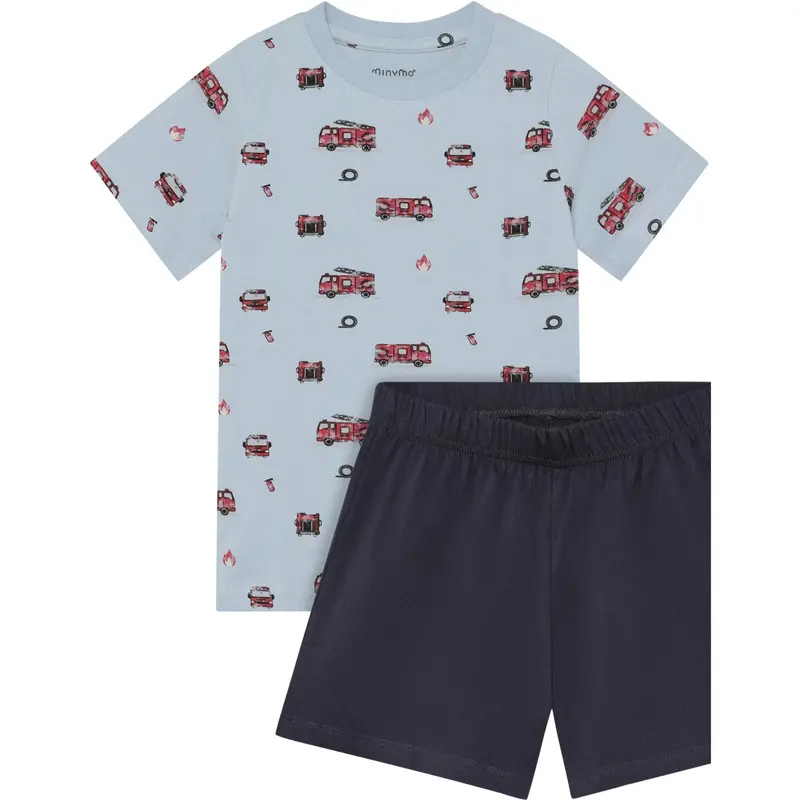 Minymo Niagara Mist T-Shirt+Short Sæt Aop 1