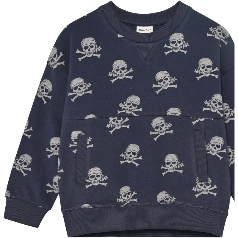 Minymo Odyssey Gray Sweatshirt Ls Aop 1