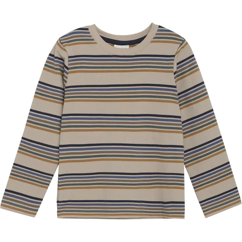 Minymo Oxford Tan T-Shirt Ls Y/D 1