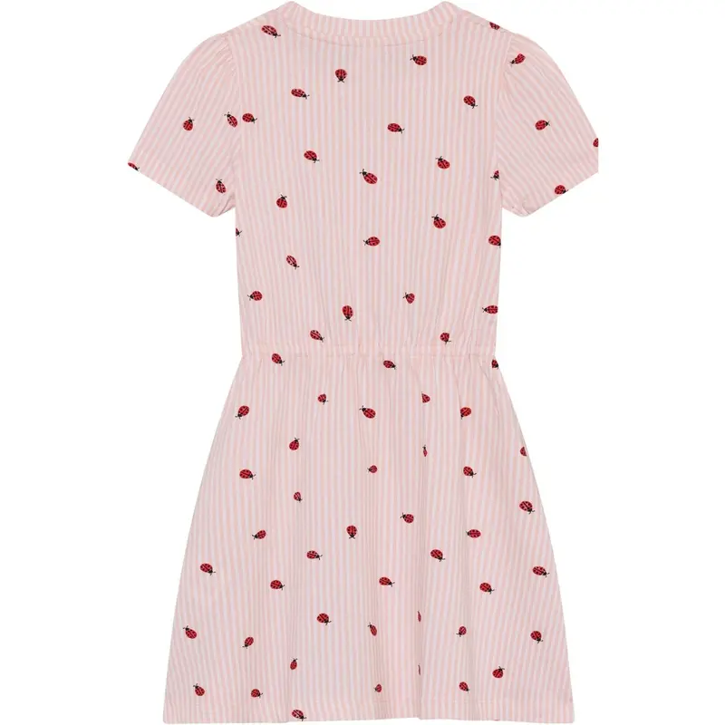 Minymo Peach Blush Kjole Ss Aop 2