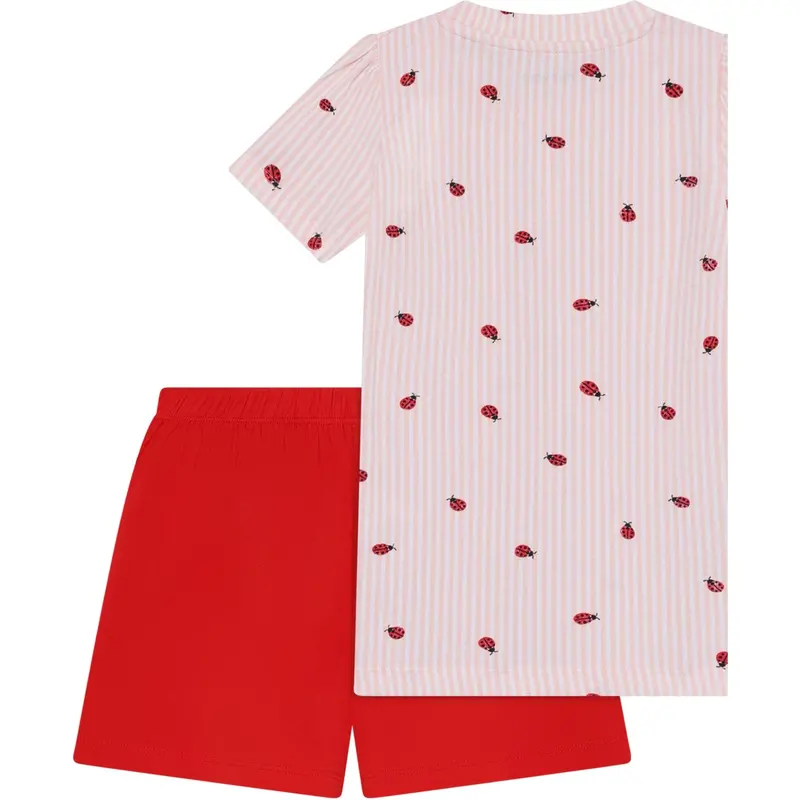 Minymo Peach Blush T-Shirt+Short Sæt Aop 2