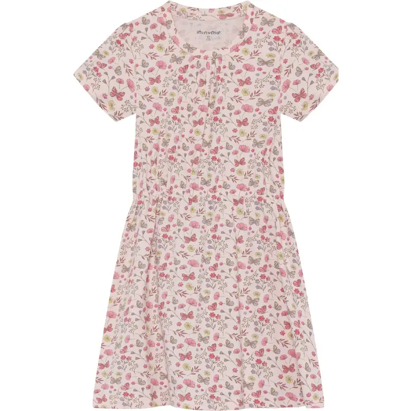 Minymo Raindrops On Roses Kjole Ss Aop 1