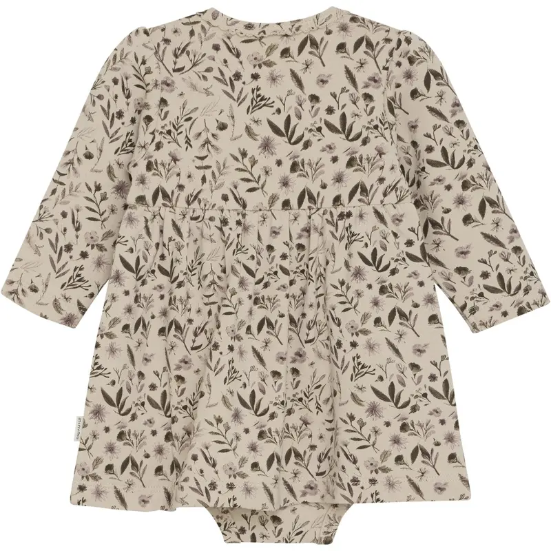 Minymo Smoke Gray Kjole Ls Aop Sweat 3