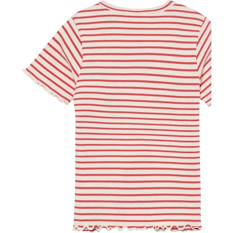 Minymo Spiced Coral T-Shirt Ss Rib 2