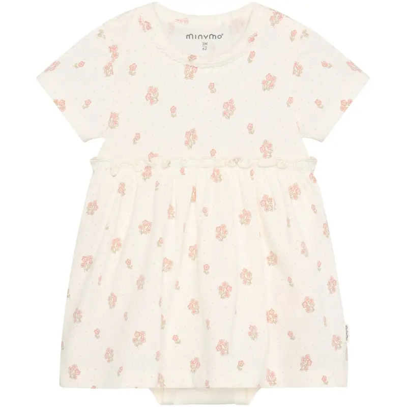 Minymo Vanilla Ice Body Kjole Ss Aop 1