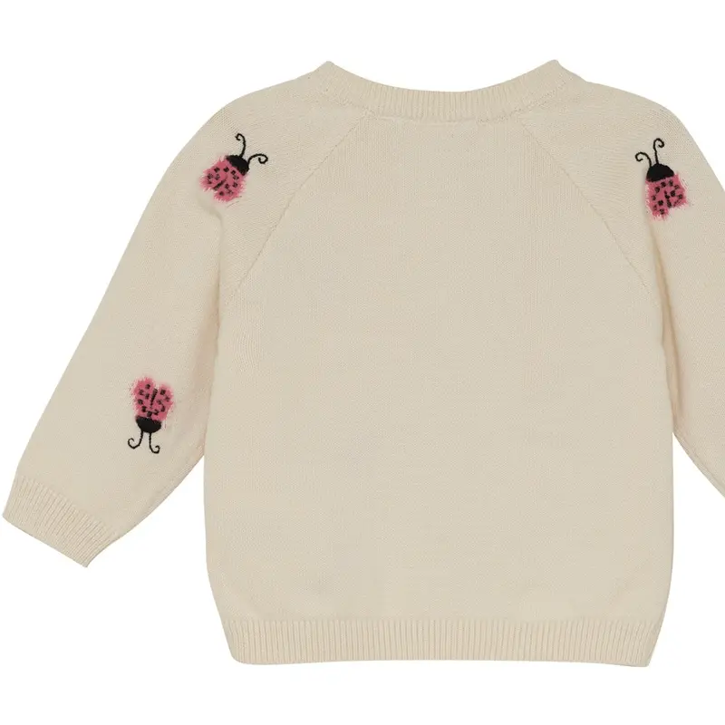 Minymo White Swan Cardigan Strik 2