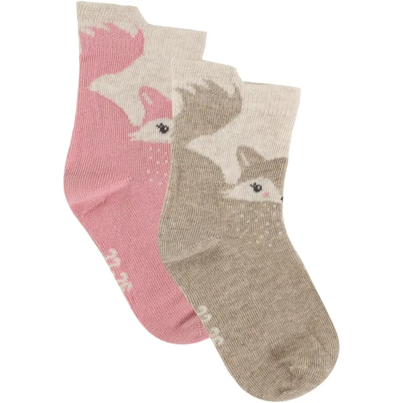 Minymo Wild Rose Strømper W. 3D Effect (2-Pack) 1