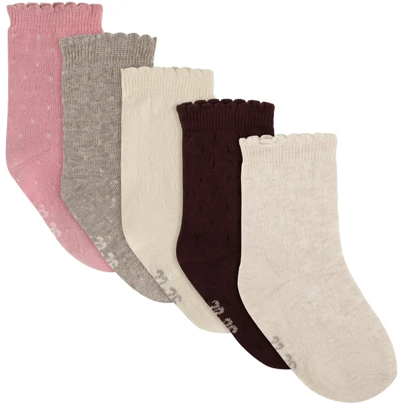 Minymo Wild Rose Strømper W. Strik (5-Pack) 1