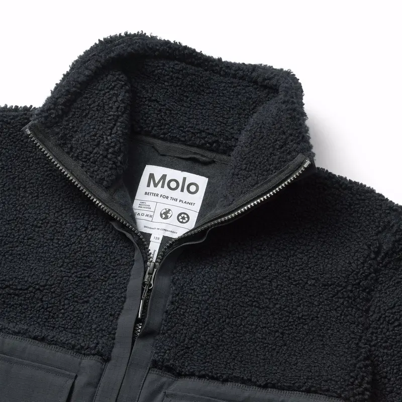 Molo Black Utha Fleece Jakke 5
