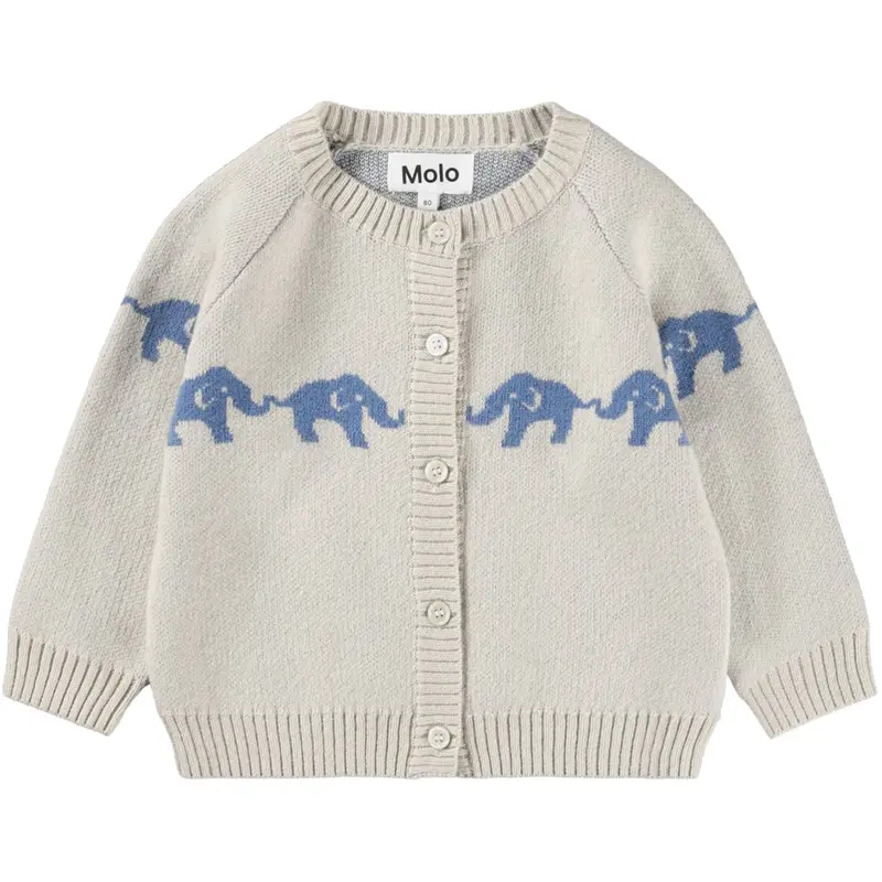 Molo Blue Elephants Bobi Cardigan 1