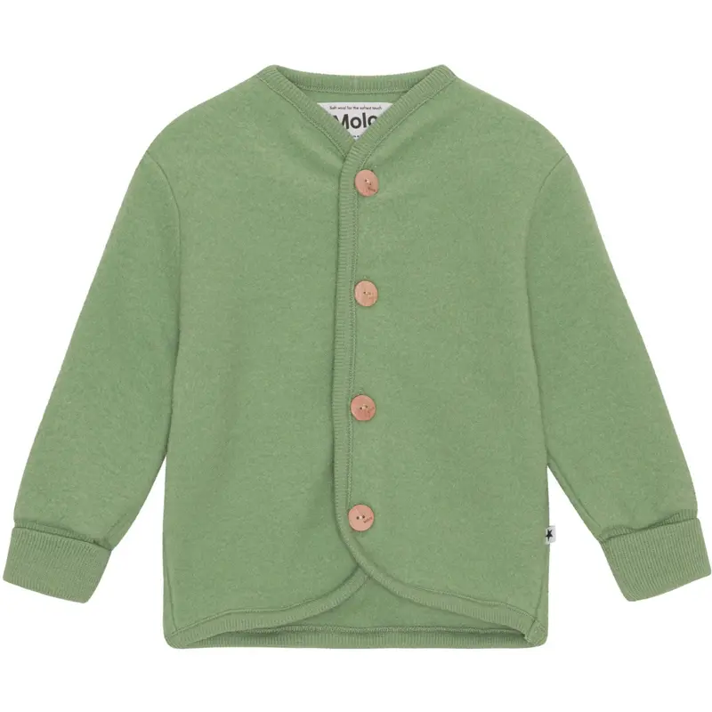 Molo Moss Green Umber Fleece Jakke 1