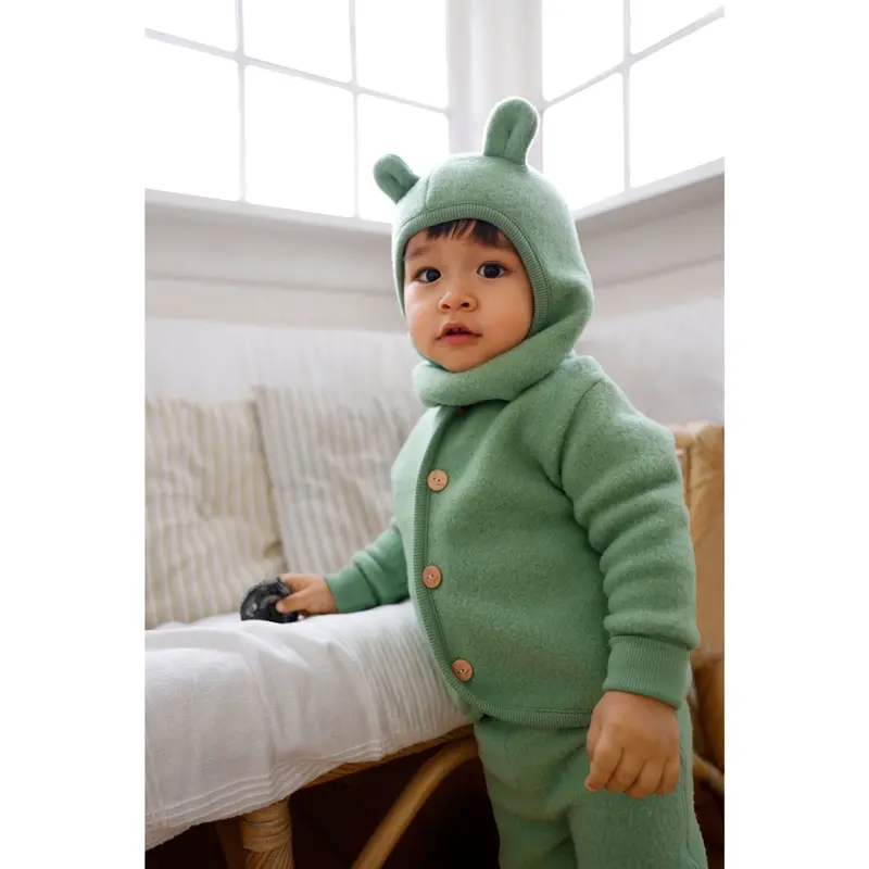 Molo Moss Green Umber Fleece Jakke 2