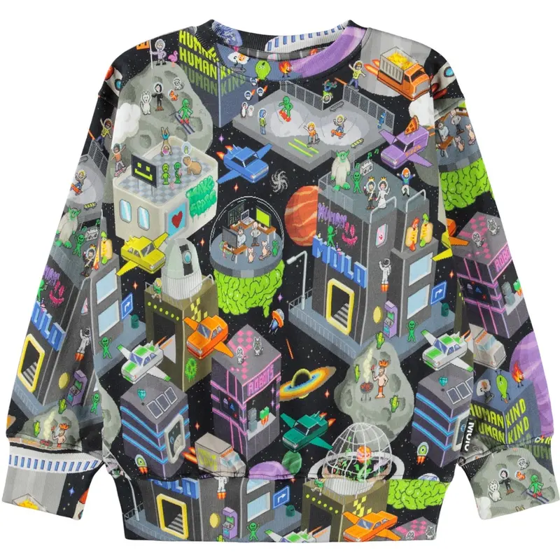 Molo Pixel Space Mattis Sweatshirt 1