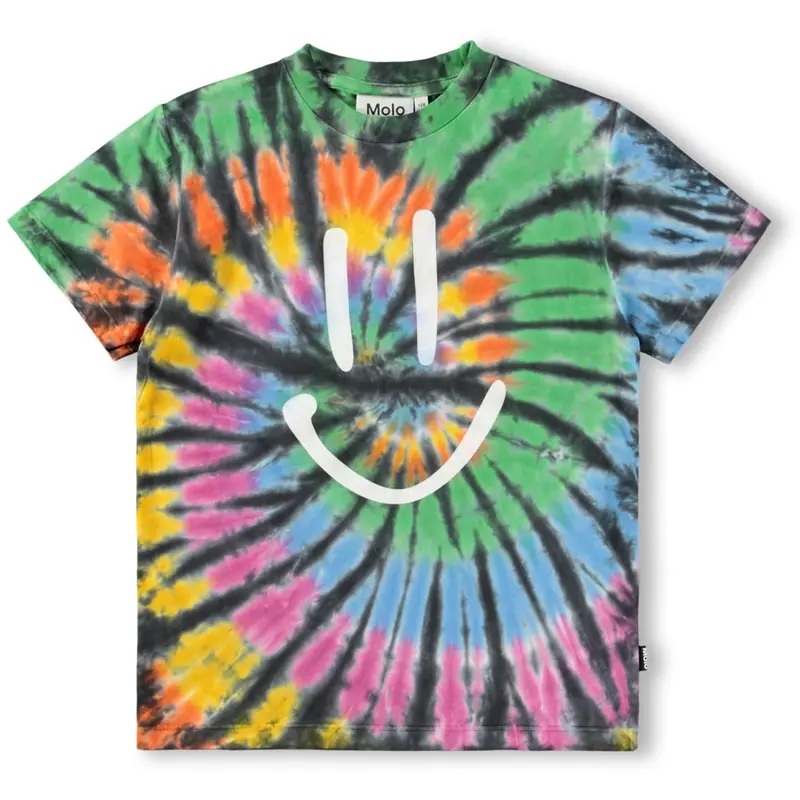 Molo Smile Tie Dye Roxo T-Shirt 1
