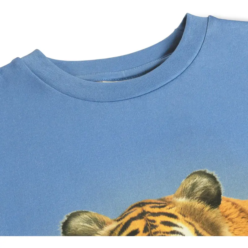 Molo Tiger On Blue Rubin T-Shirt 2