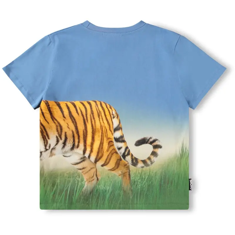 Molo Tiger On Blue Rubin T-Shirt 3