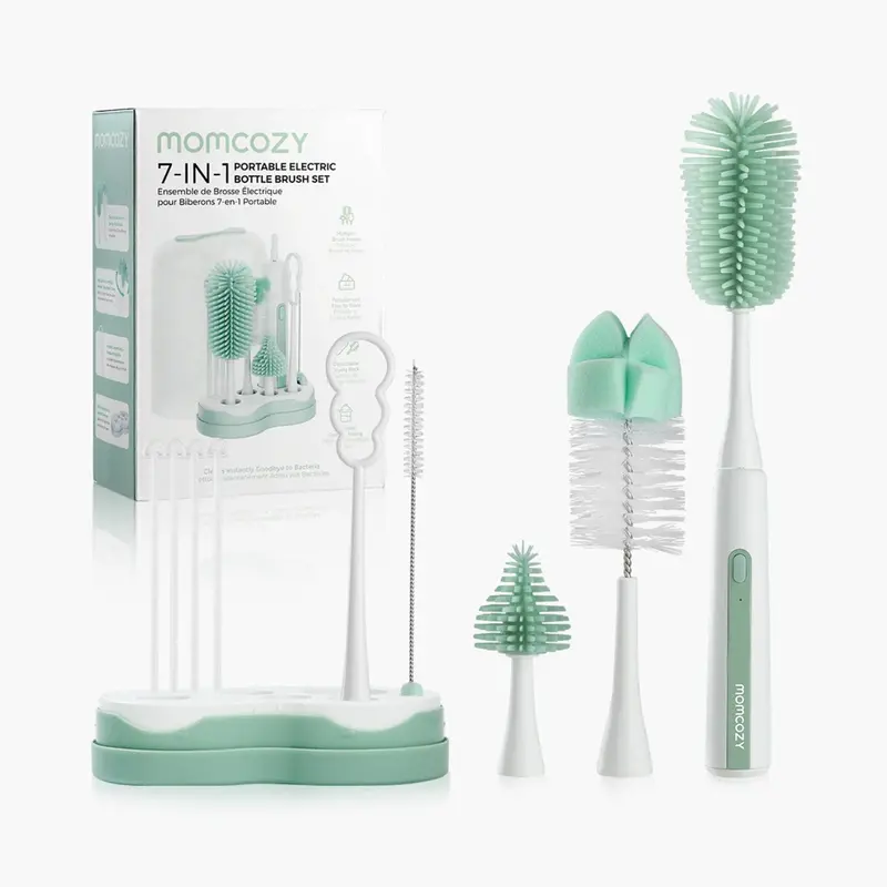 Momcozy Green Ls003 7 In 1 Baby Flaske Børste Sæt 1