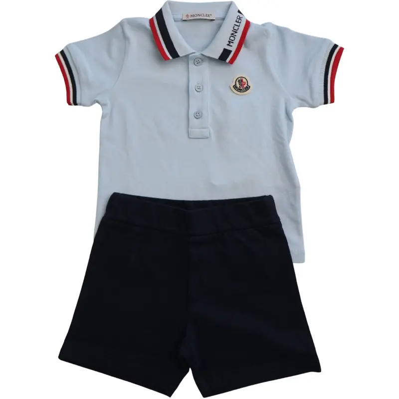 Moncler Dark Blue Knitwear Clothing Ensemble Sæt 1