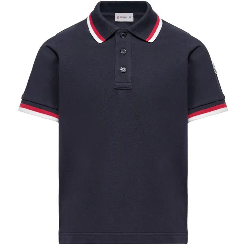 Moncler Navy Ss Polo 1