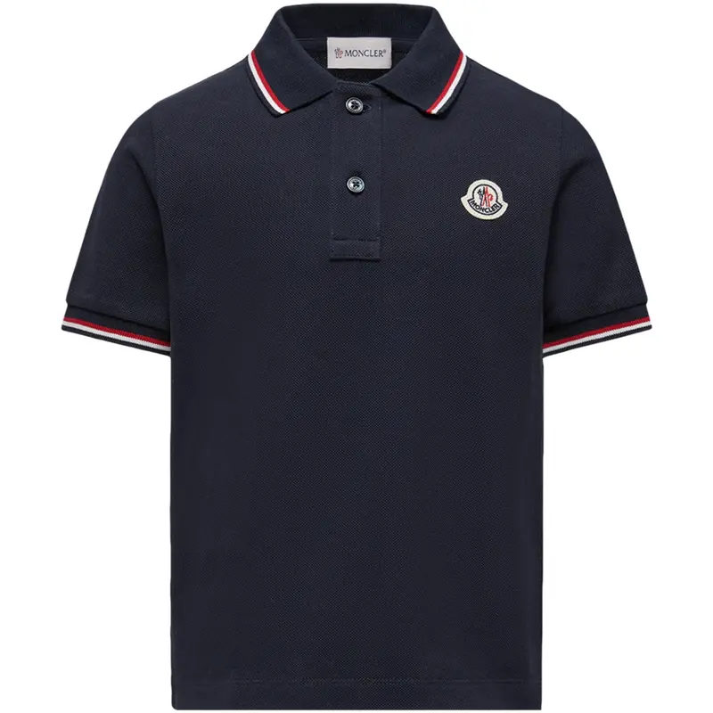 Moncler Navy Ss Polo 1