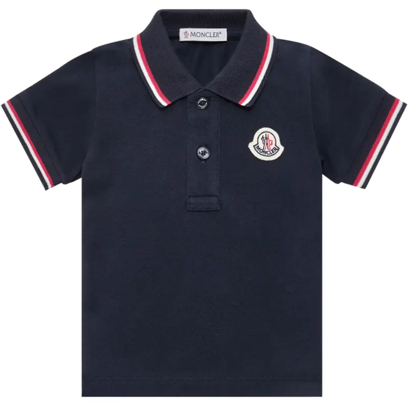 Moncler Navy Ss Polo 1