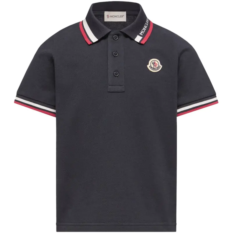 Moncler Navy Ss Polo 1