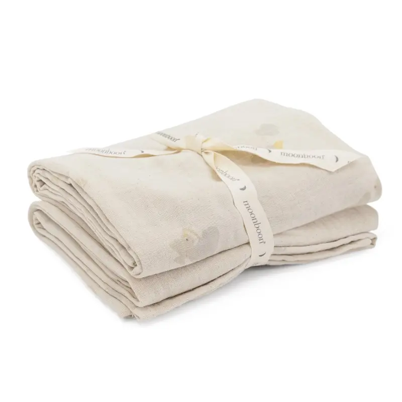 Moonboon Over The Moon Nature Organic Muslins Stofbleer 1