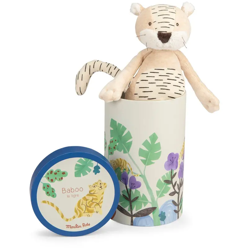 Moulin Roty Tøjdyr - Tigeren Baboo 34 Cm - La Forêt Mawa 1