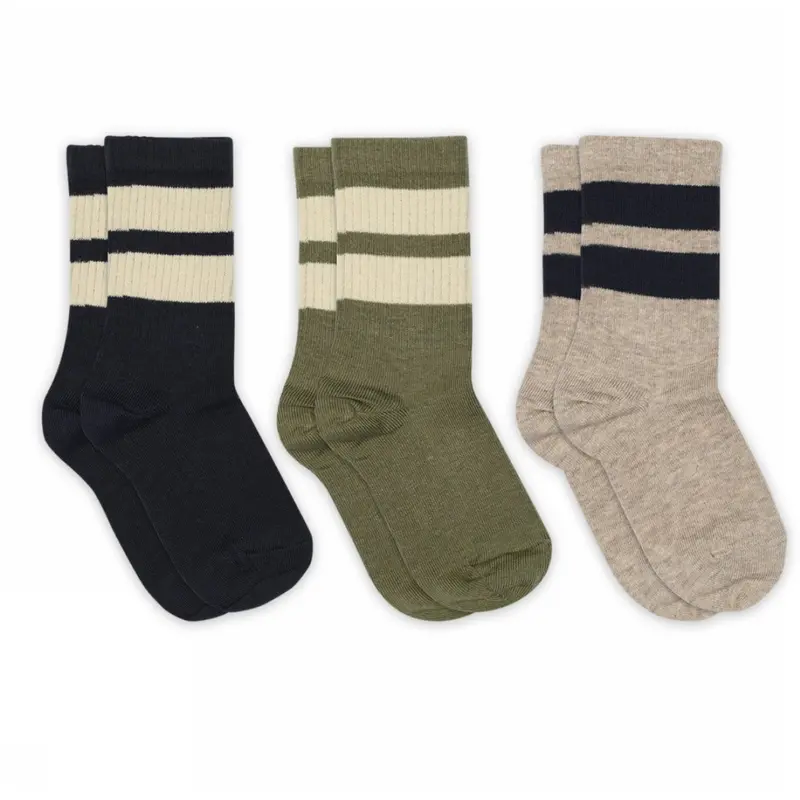 Mp Danmark Light Brown Melange Anker Strømper 3-Pak 1