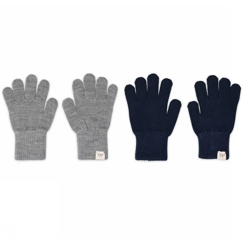 Mp Danmark Mix Light Grey Mel Blue Comfy Handsker 2-Pak 1