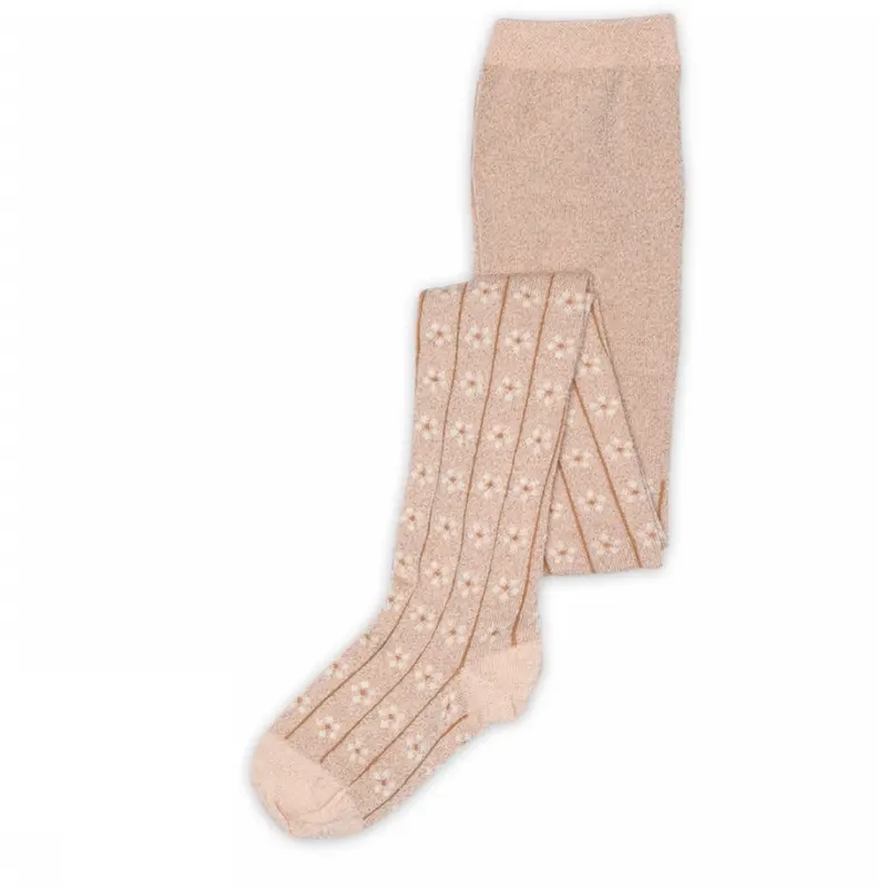 Mp Danmark Rose Dust Oline Glitter Strømpebukser 1