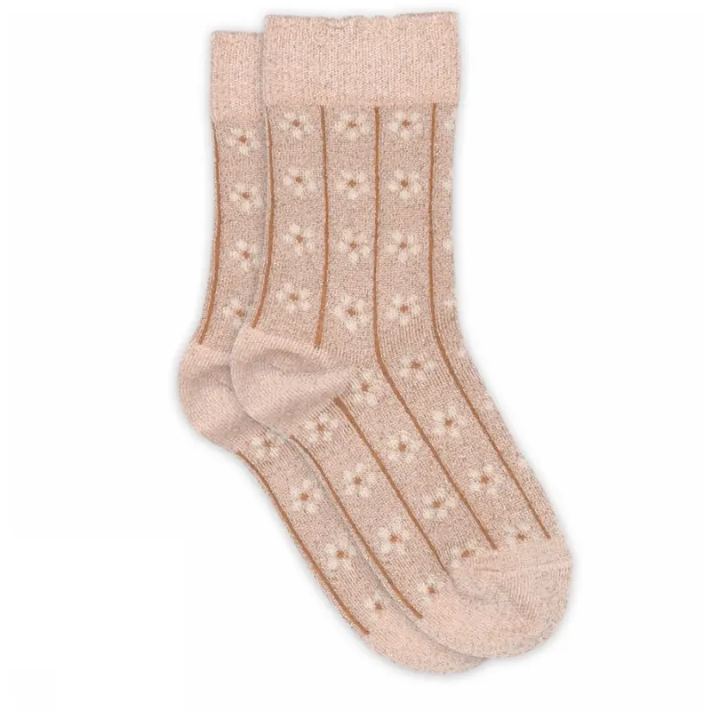 Mp Danmark Rose Dust Oline Glitter Strømper 1