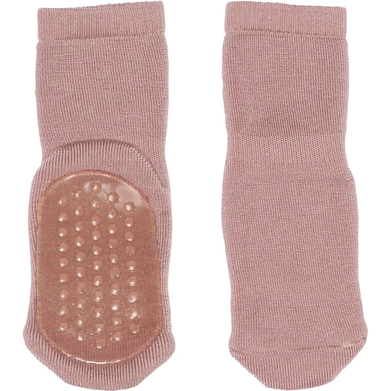 Mp Danmark Wood Rose Uld Strømper Anti-Slip 1
