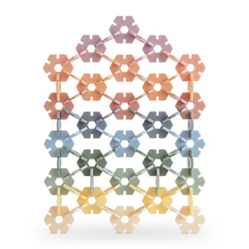 Mushie Multi Hex Connect Konstruktionslegetøjssæt 1