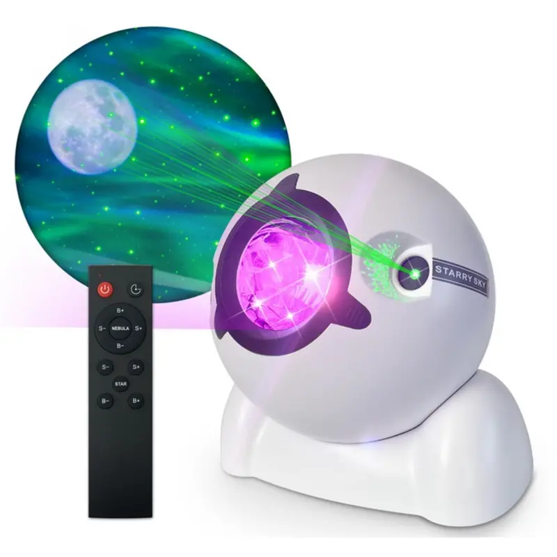 Music Nordlys Stjerneprojektor Med Farveskiftende Led-Lys 1