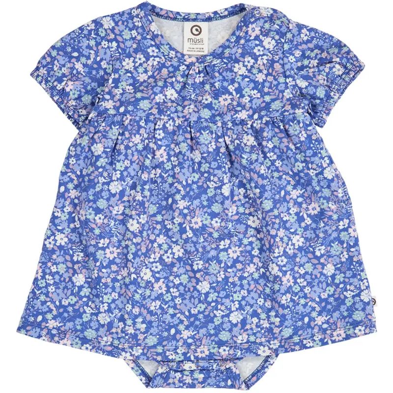 Müsli Azure Blue/ Nectar/ Tofu Primrose Puff S/S Kjole Body 1