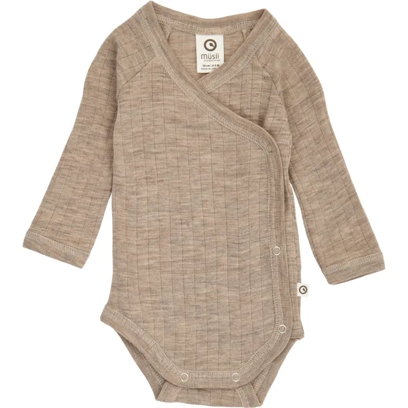 Müsli Balsam Melange Woolly Rib Slå-Om L/S Body 1